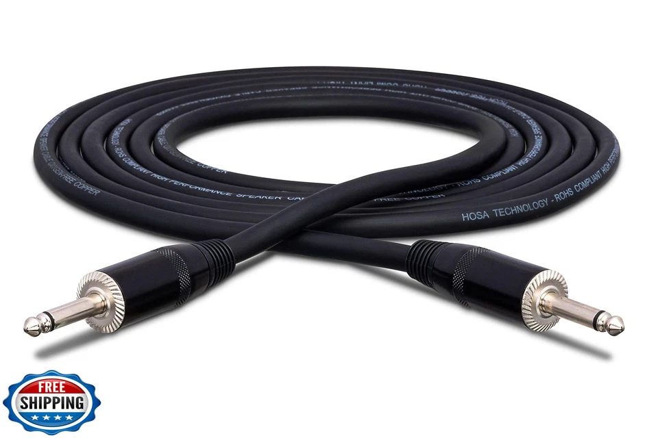 Hosa SKJ-410 Pro Speaker Cable, REAN 1/4 Inch TS to Same, 10 Feet - image 2 of 4