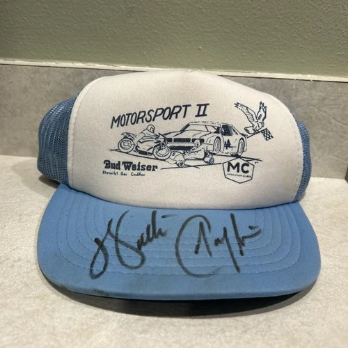 Walter Payton Signed Motorsport Cap New Chicago Bears HOF Authentic Autograph