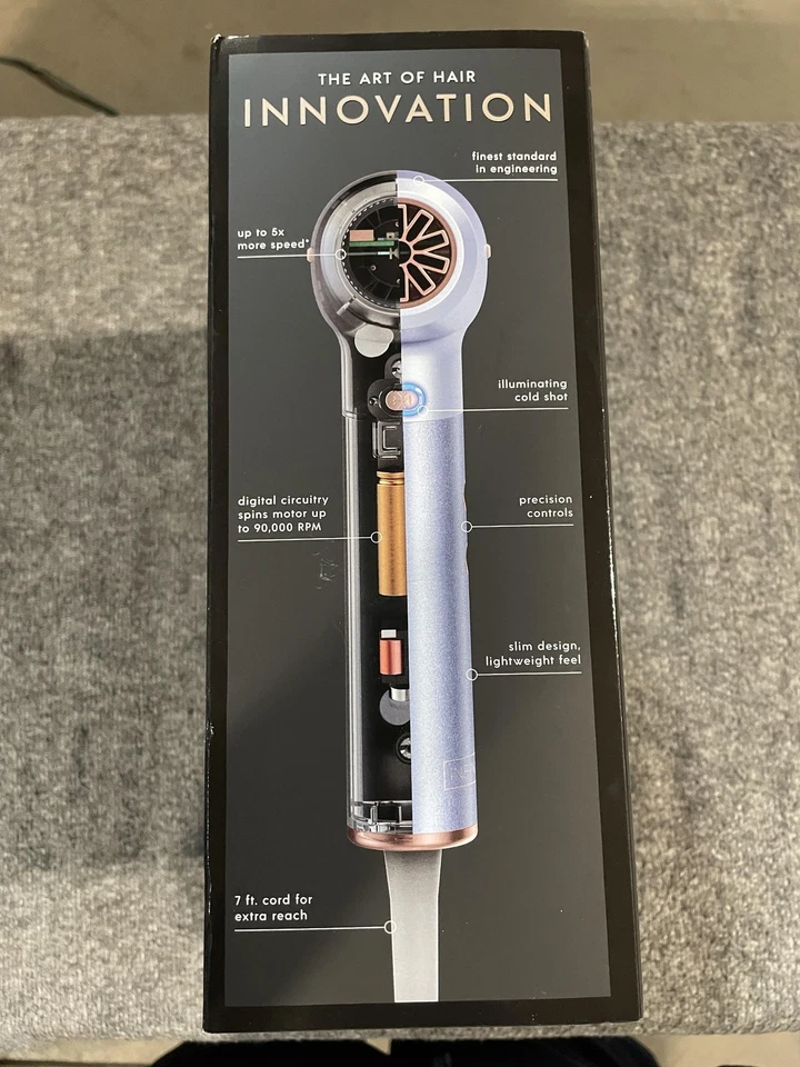 Secador de pelo Conair InfinitiPRO DigitalAire difusor lavanda 3 calor 3 velocidades 7 pies Foto 2 de 4