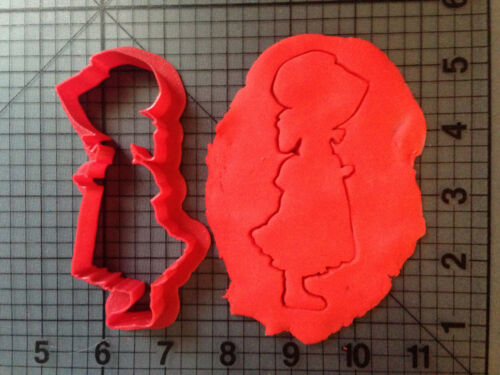 Cortador de galletas de silueta de silueta para niña con capó - Imagen 1 de 3