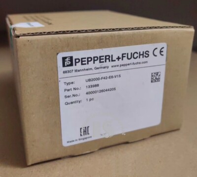 PEPPERL + FUCHS Ultrasonic sensor UB2000-F42-E6-V15 UPS shipping