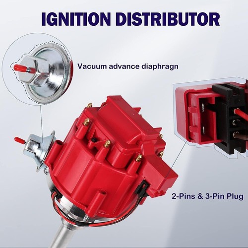 HEI Ignition Distributor fit for Chevrolet 350 454 SBC BBC 9000RPM w/Coil Module - Picture 6 of 18