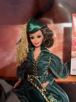 Barbie Scarlett O'Hara (1994) Hollywood Legends Collection in Green Drapes Dress