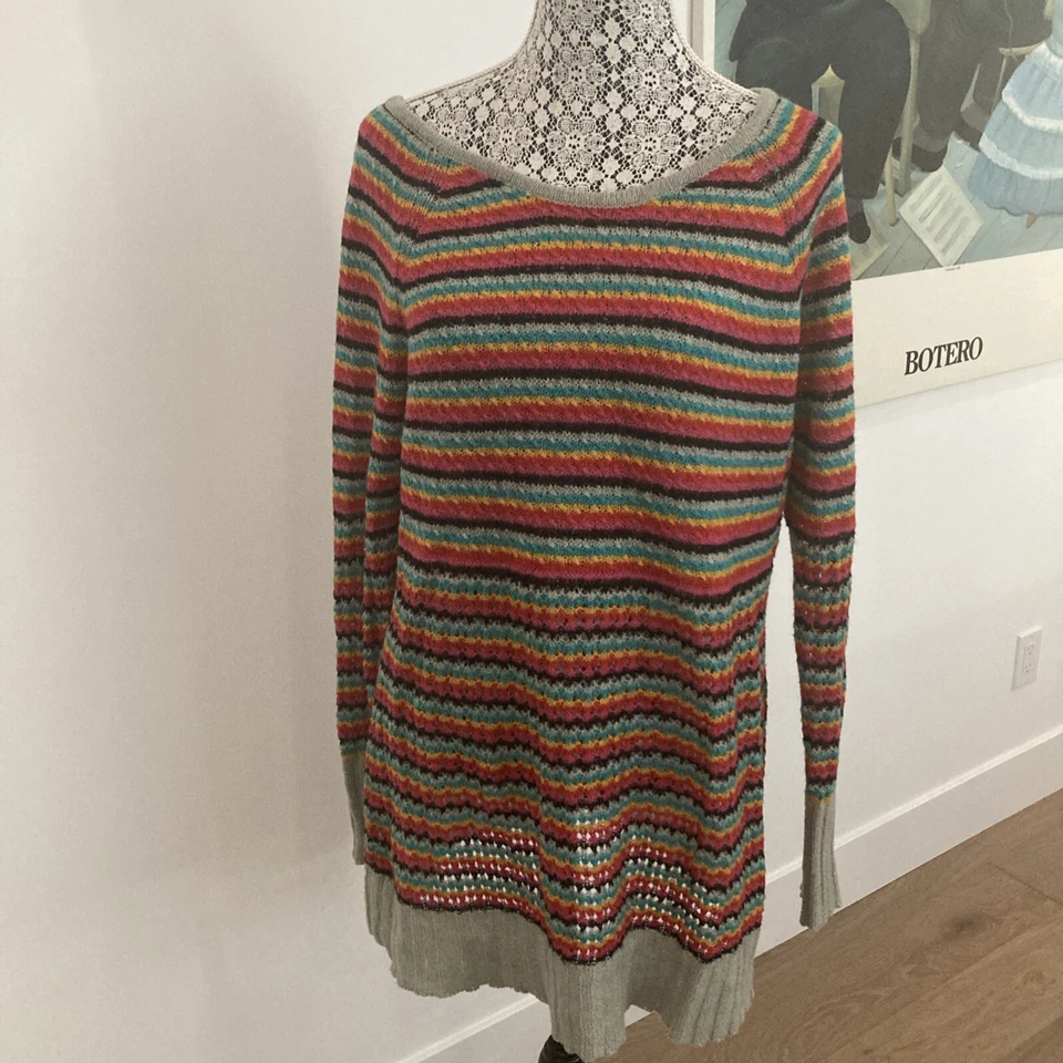 Vestido Suéter Nine West Vintage America Largo Suéter XL Manga Larga Puño Grande Foto 2 de 4