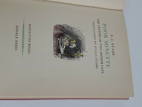 Poor Minette The Letters Of Two French Cats, P.J. Stahl 1954 - Picture 5 of 9