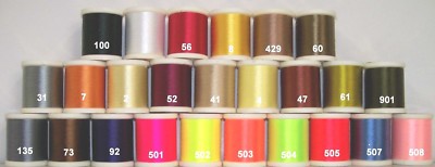 Danville 70 Denier 6/0 FLYMASTER WAXED THREAD 200 Yard Spools Fly & Jig Tying