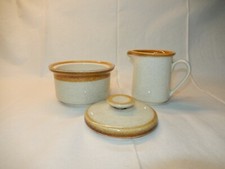Mikasa Stone Manor Sugar Bowl w/lid  Creamer Set F5800 Japan