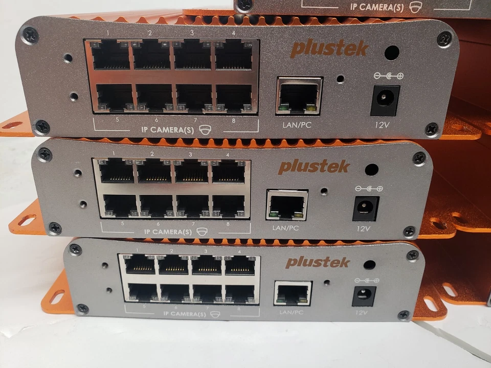 LOT OF 7 Plustek NVR Slim380 Network Video Recorder / NO AC ADAPTERS - Image 3 of 4