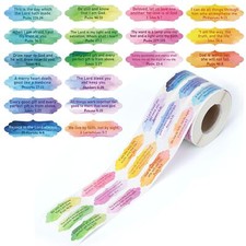 1400 Pcs Bible Verse Scripture Stickers Self-Adhesive for Sealing and Decor