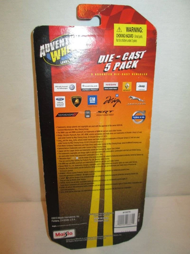 Maisto Adventure Wheels 2013 Die Case 5 Pack Dodge Contruction Trucks NIP Sealed - Image 4 of 4