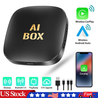 Wireless CarPlay Android Auto AI Box Android WiFi Plug&Play for Factory CarPlay