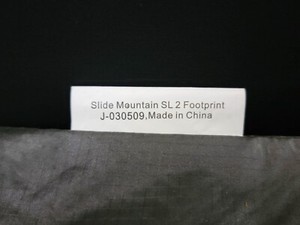 BIG AGNES Slide Mountain SL2 Tent Footprint ~ 7' x 4' ~ 6.8 oz