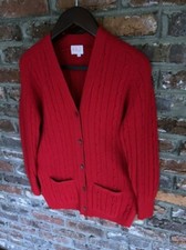 N.Peal 100 Pure Cashmere Cable Knit Cardigan Sweater Scotland