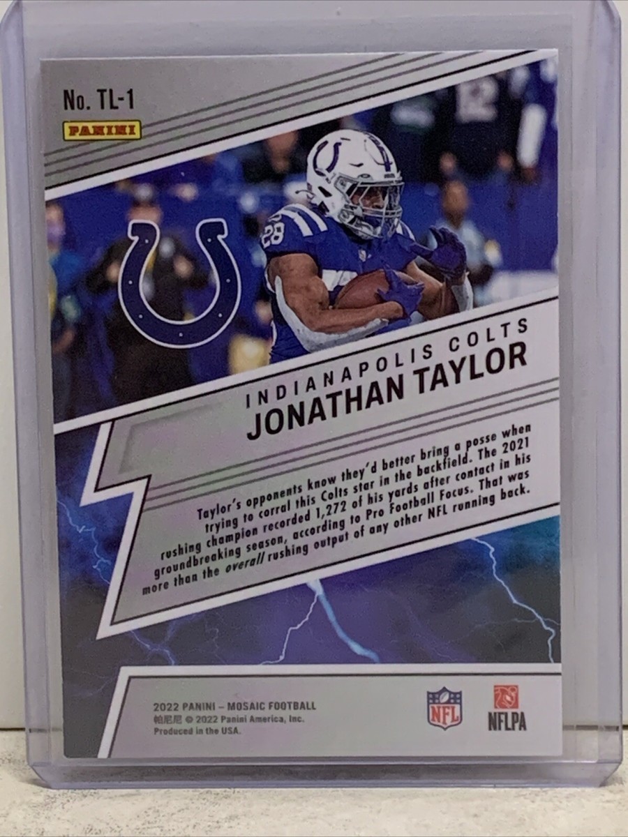 2022 Panini Mosaic Thunder Lane #TL-1 Jonathan Taylor Indianapolis