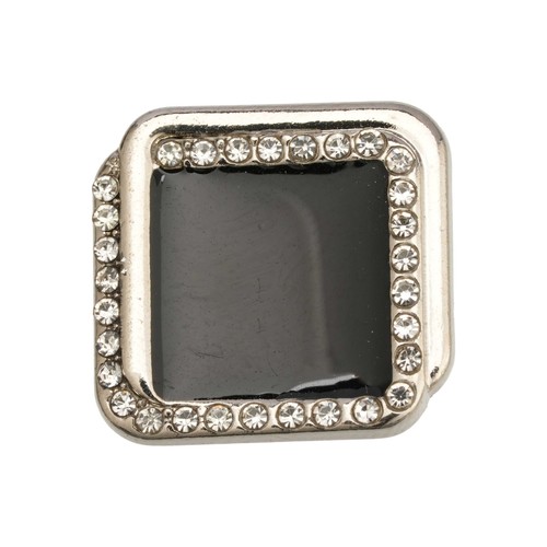 5pcs Square Gold Button with Rhinestones Fashion DIY Craft Decorative Accessory - Picture 3 of 5