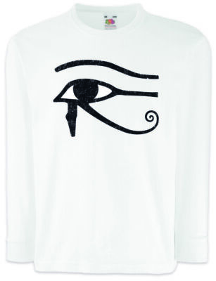 EYE OF HORUS I SIGN Kinder Langarm T-Shirt Anubis Falcon Sun God Egypt Egyptian