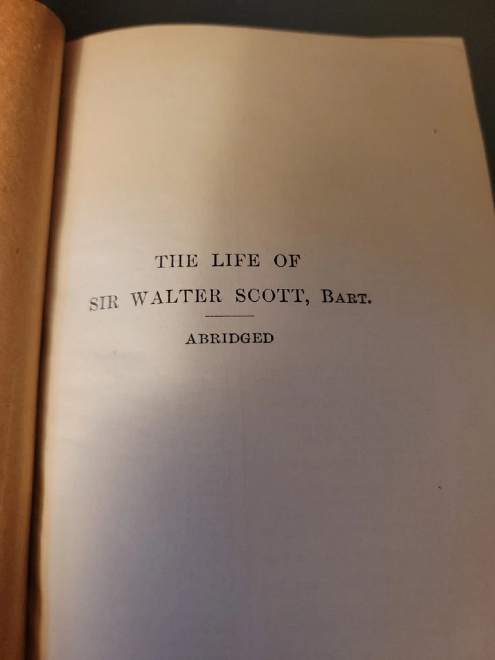 1914 Lockhart's Life of Sir Walter Scott Antique Book Macmillan G+ - Image 4 of 4