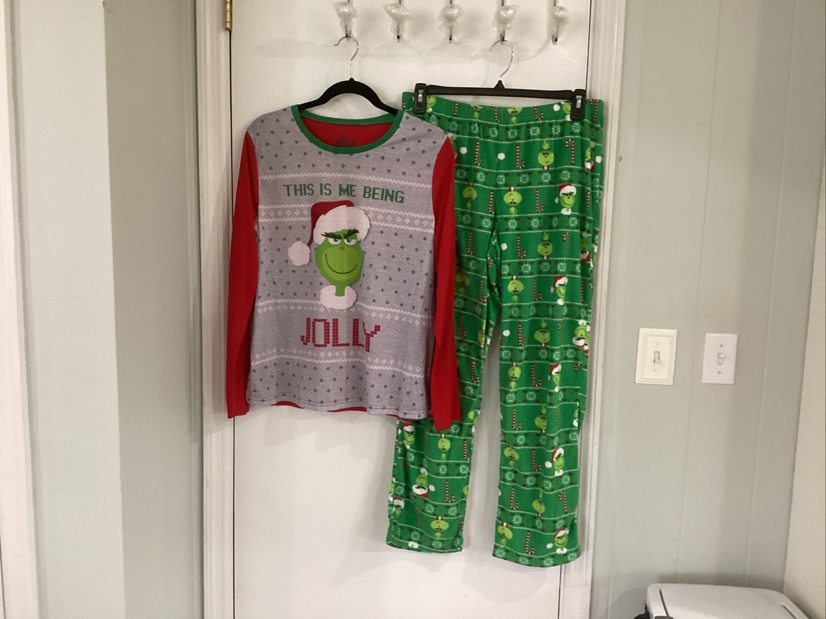 Kohl's Seuss THE GRINCH Christmas Pajama Set 