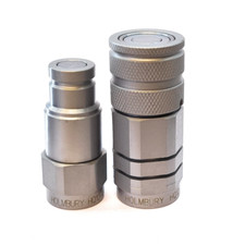 Holmbury Flat Face 1/2" BSP Hydraulic Quick Release Couplings - Complete SET