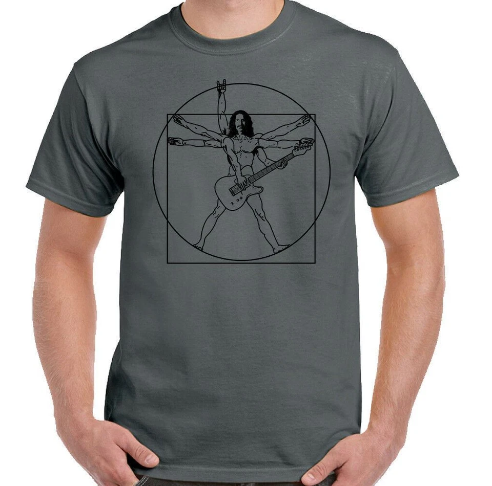 Frank Zappa T-Shirt Herren Lustige Rock Musik Elektrogitarre Band Top Vitruvian - Bild 2 von 4
