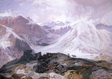 Mosquito Trail 1874 Art Print by Thomas Moran American Western Landscape Rockies