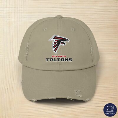 Atlanta Falcons American Football Club Logo Unisex Distressed Cap