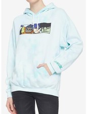 Gorillaz Faces Tie-Dye Girls Hoodie, Small