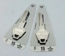 88013 Hillman (Cassete C) Number 15 Blank Key - Qty. 2