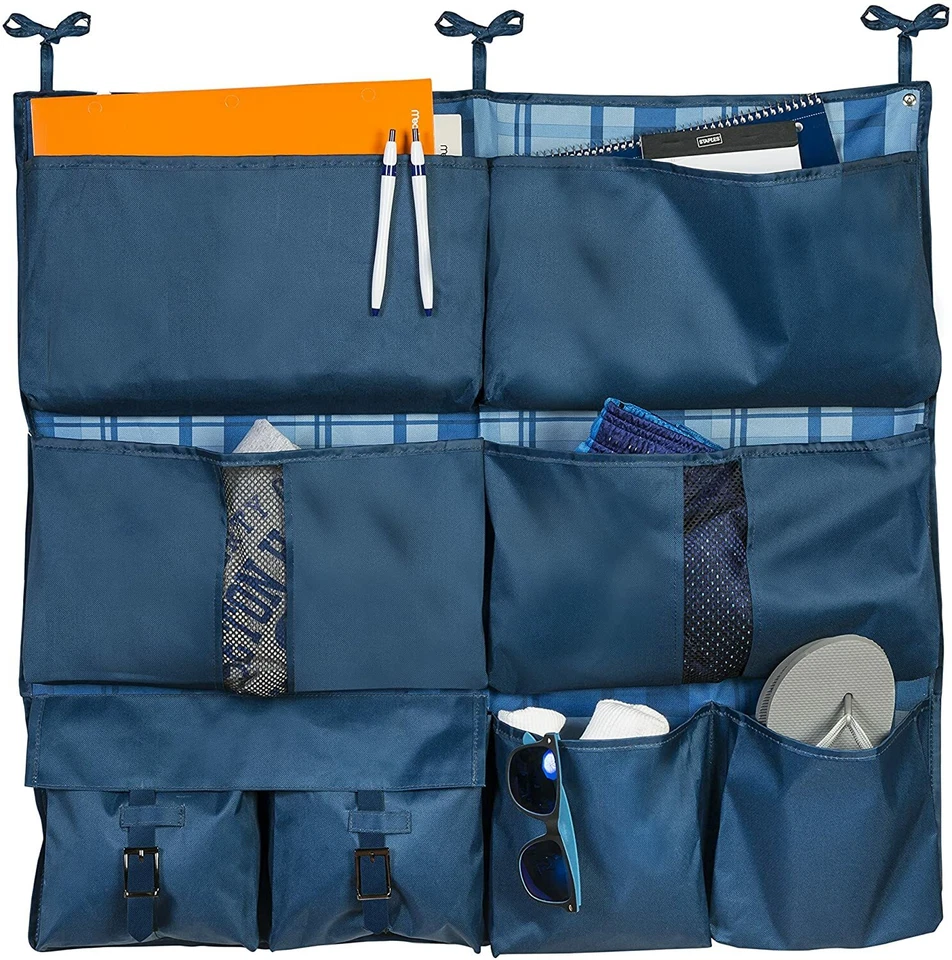 Honey-Can-Do 2 en 1 Marco de Cama Dormitorio Armario Litera Almacenamiento Colgante Organizador 8 Bolsillos Foto 2 de 3