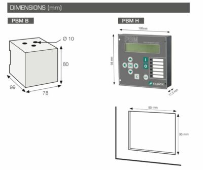 Relais De Protection Moteur Fanox PBM Triphasé 0-25A Jusqu'à 1000V - Neuf, Espagne, Pour Panneaux De Contrôle