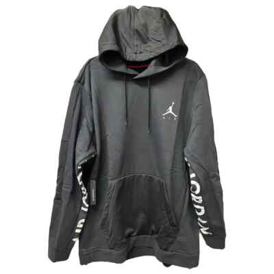 Nike Hoodie Black Jordan Jumpman Hybrid Fleece Sweatshirt sz