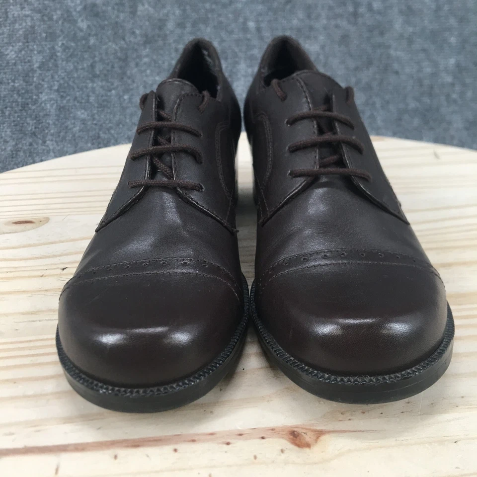 Naturalizer Botas Mujer 9 M Botines Cuero Marrón Informales Tacones Bloque Foto 4 de 4