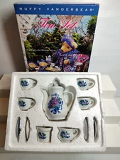 Muffy VanderBear 1990 Miniature Doll Tea Set Collection - 11 Pc in Original Box
