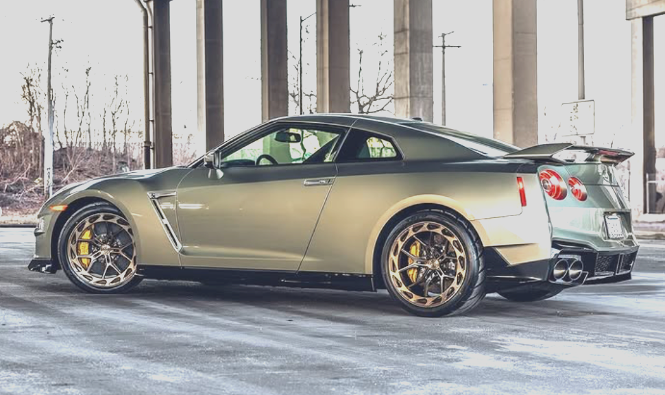 20” ROHANA RFX19 MACHINE BRONZE WHEELS FOR R35 GTR GT-R 20X10.5