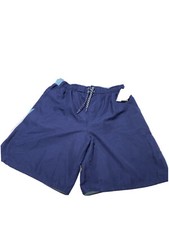 Men's swim trunks board shorts Nike NESS7401-440 Swoosh Blue L Sheds Water NWT