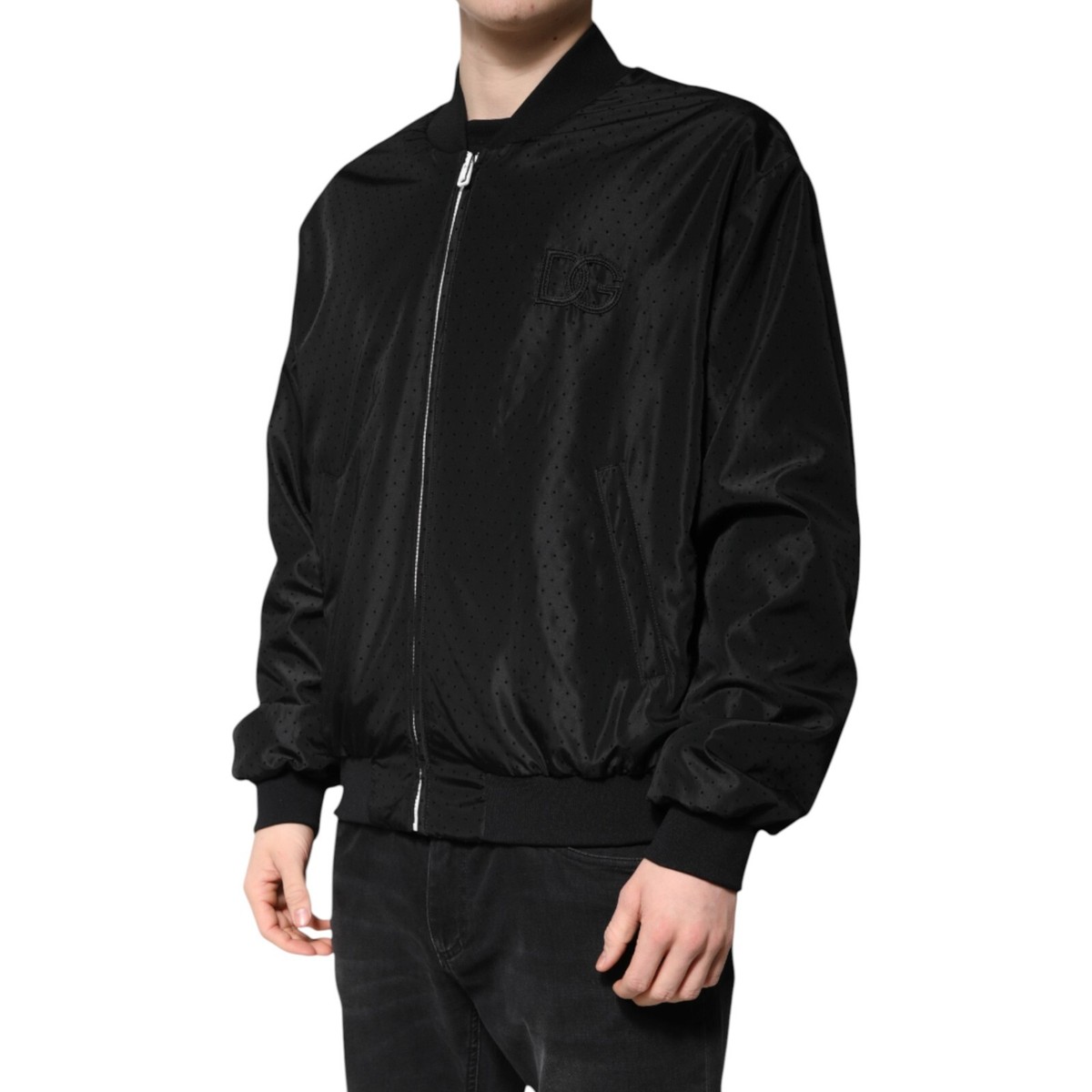 ジャケット・アウター dolce&gabbana jaket DOLCE & GABBANA Jacket Black Leather Full Zip Hooded Men