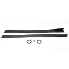 Whole Piece Side Skirt Extension Splitter Carbon Fiber Color For Infiniti Q50