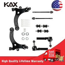 8PCS Front Lower Control Arm Sway Bar Tie Rod Ends Kit For 2000-13 Chevy Impala 