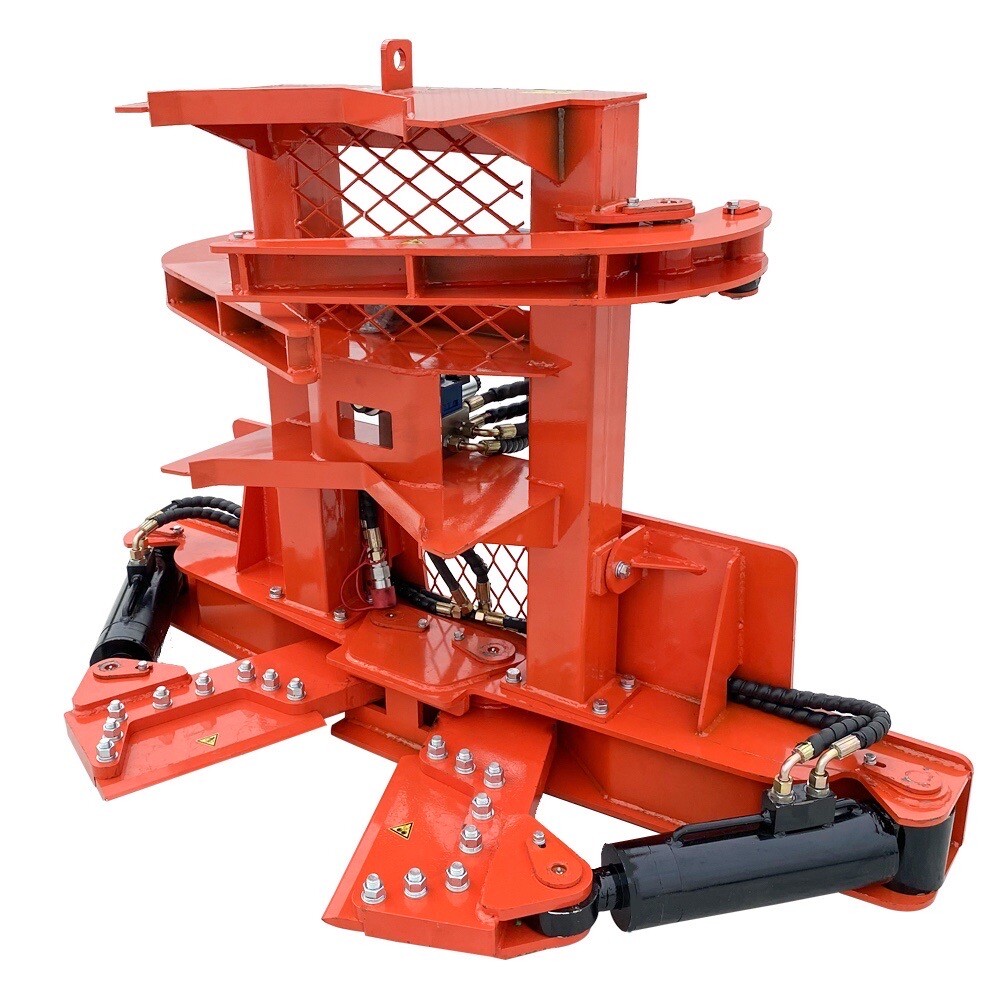 AGT Tree Shear Skid Steer Attachment Hydraulic Forestry Grapple Grabber