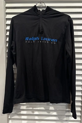 Ralph Lauren Polo Jean Manches Longues Taille XL Clair Sport Extensible Col V - Photo 1/4