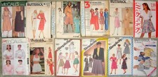 Lot of 12 VINTAGE Sewing Patterns Misses 1980's Retro Halston Picone Ashley