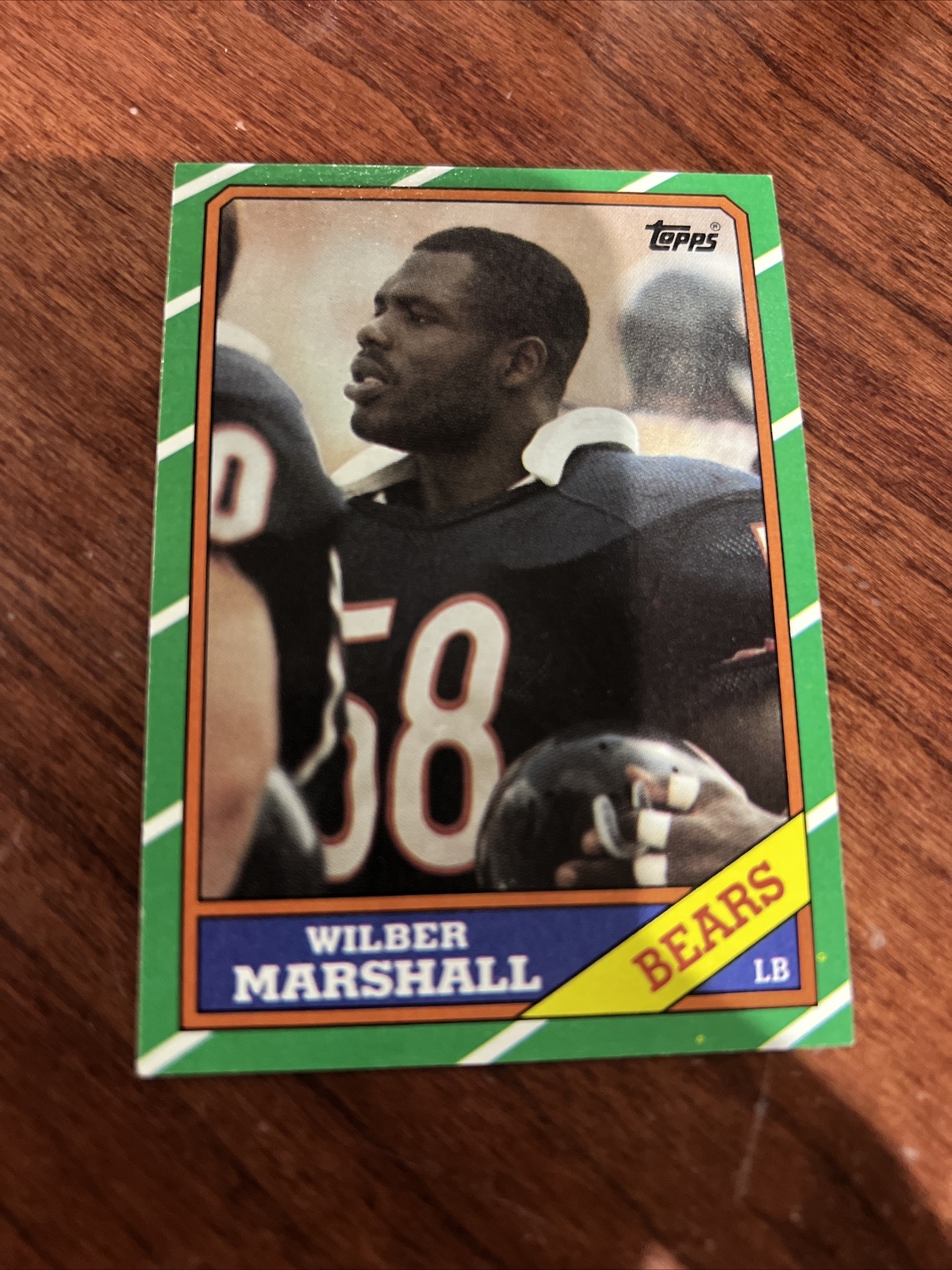 1986 Topps - #25 Wilber Marshall (RC) - Bears Linebacker