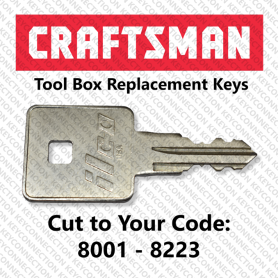 #ad Craftsman Tool box Replacement Key Cut to Your Code 8001 8223 $7.99