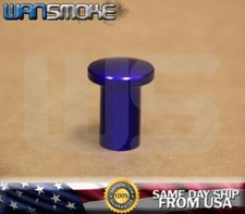 Blue Universal E-brake Handle Brake Lock Drift Spin Turn Aluminum Button Knob
