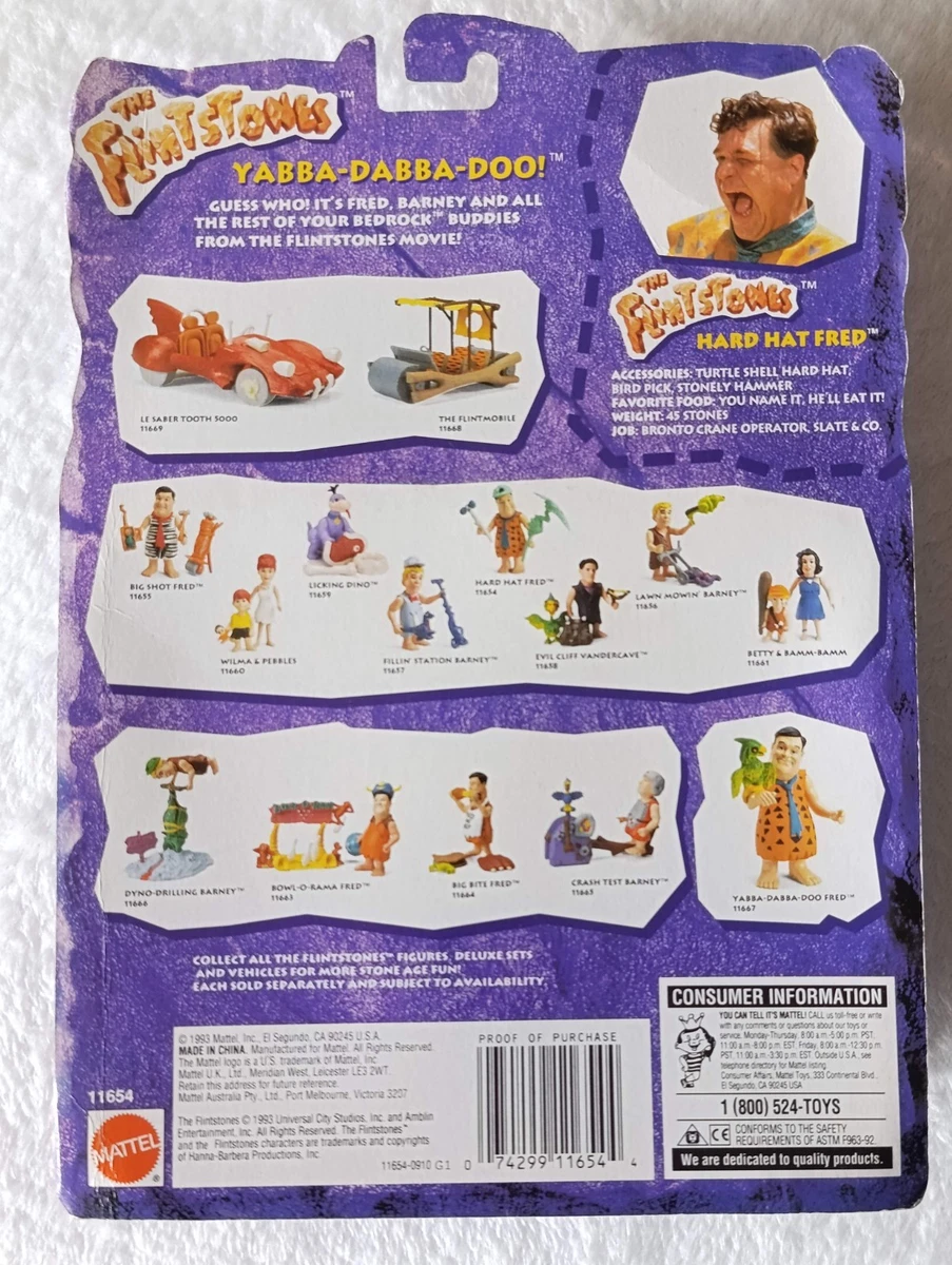 Figura 1993 Mattel The Flintstones FRED Nueva En Blíster 10 Cm