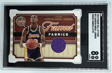 /99 Kareem Abdul-Jabbar Patch SGC 8 2010 HALL OF FAME Famed Fabrics Game Worn