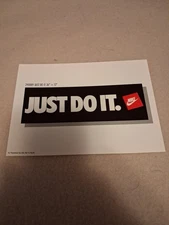 Vintage Nike Poster Card "Just Do It" 290889 