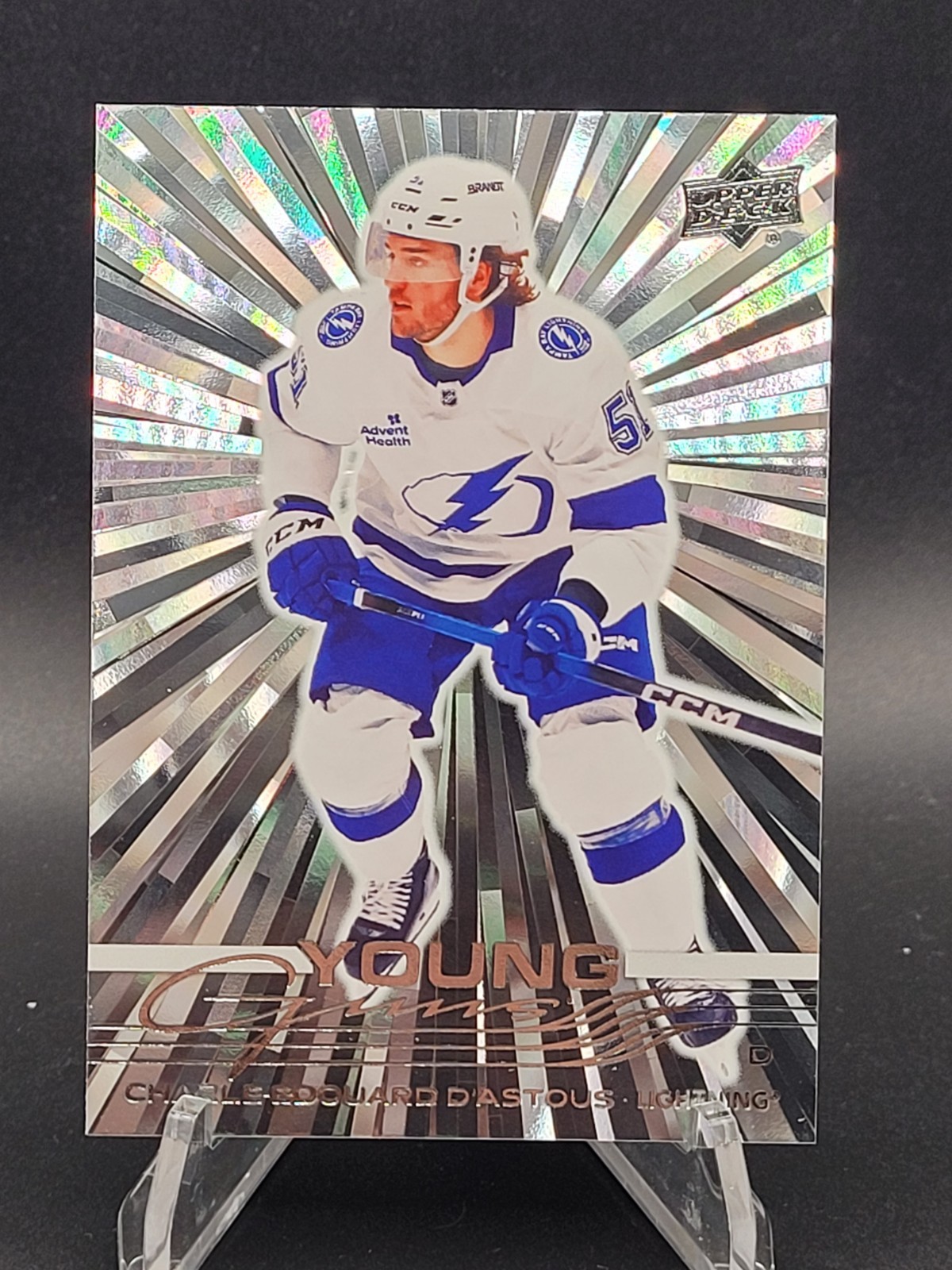 2025-26 Upper Deck Series 2 - Young Guns Charle-Edouard D'Astous #457 Outburst