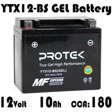 YTX12-BS Motorcycle 12V 10Ah Maintenance Free Sealed AGM GEL Battery