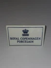Vintage Royal Copenhagen Porcelain Dealer Display Sign